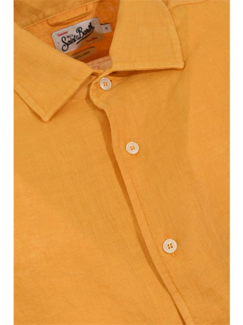 Camicia Raphael in lino Mostarda Mc2 Saint Barth | RPH000100612L